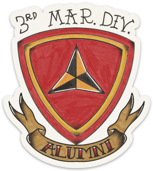 3rd MAR DIV Alumni Sticker